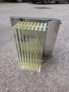 Lampada Scultura da parete Optical 1970 Italia New Lamp Style Plexiglass steel