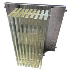 Lampada Scultura da parete Optical 1970 Italia New Lamp Style Plexiglass steel