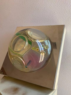 Sculpture lamp both table and wall lamp made in italy 20th century 70s