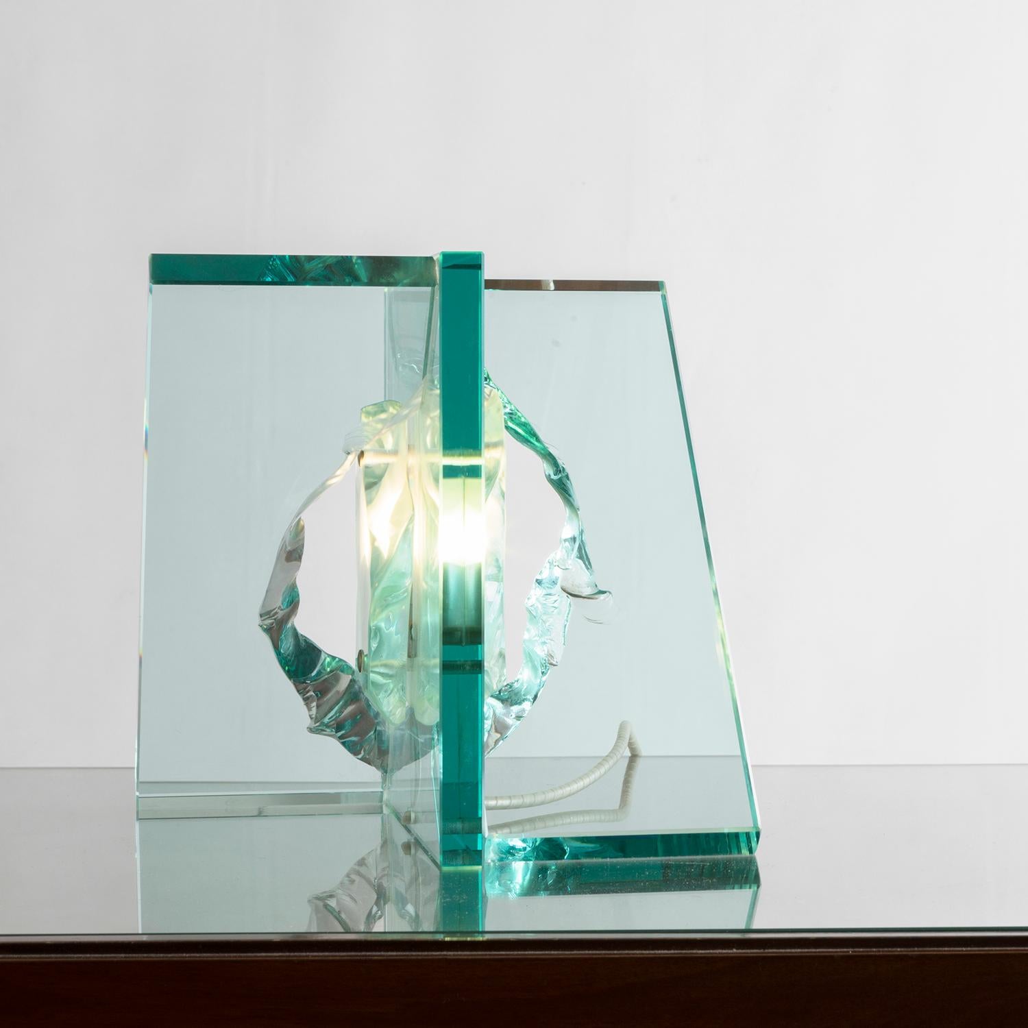 Modern lampada scultura di Gianni Colombo in edizione limitata
