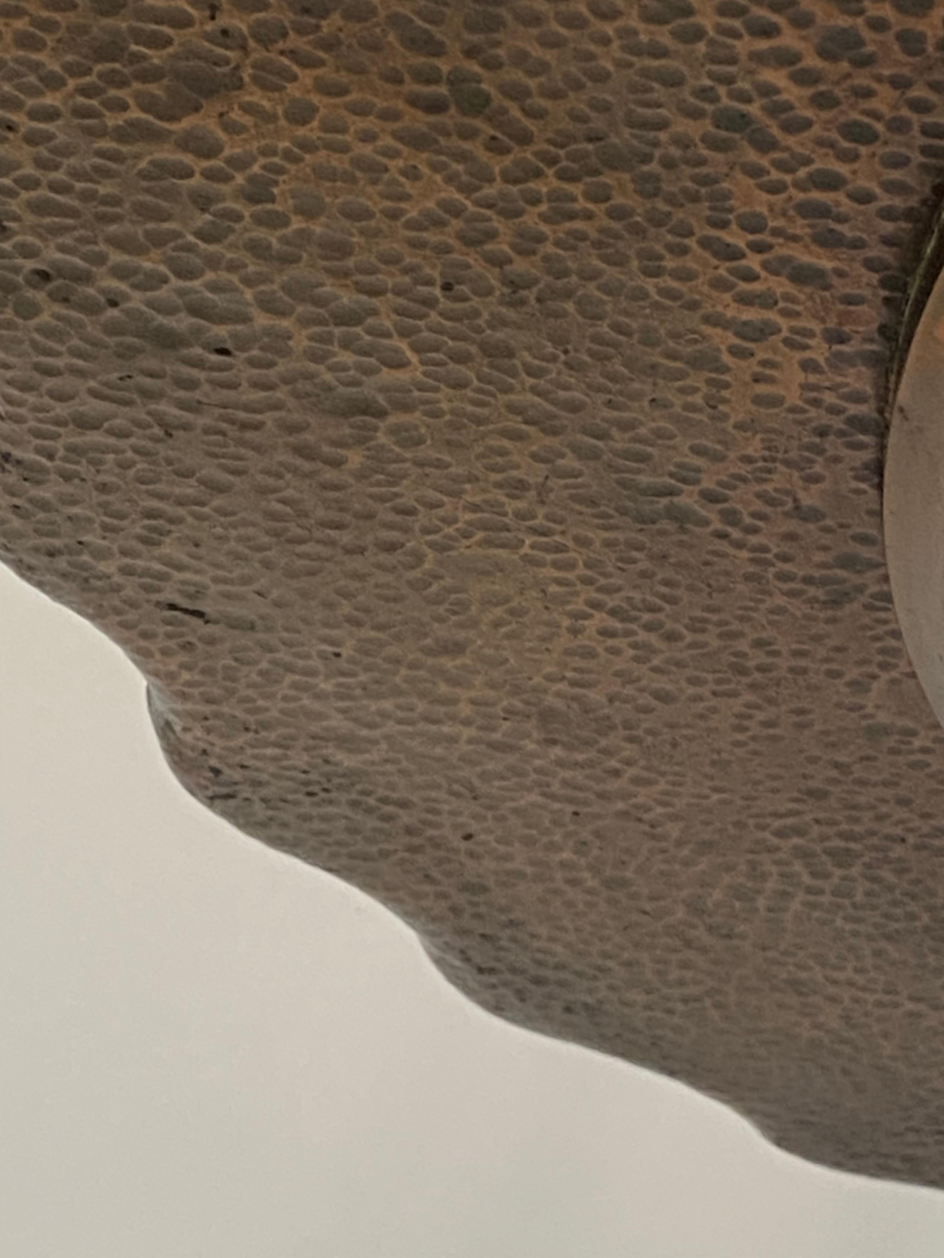 Lampada Secessionista in Ottone con Bacchette di Vetro, Austria, Inizio XX secol in vendita 3