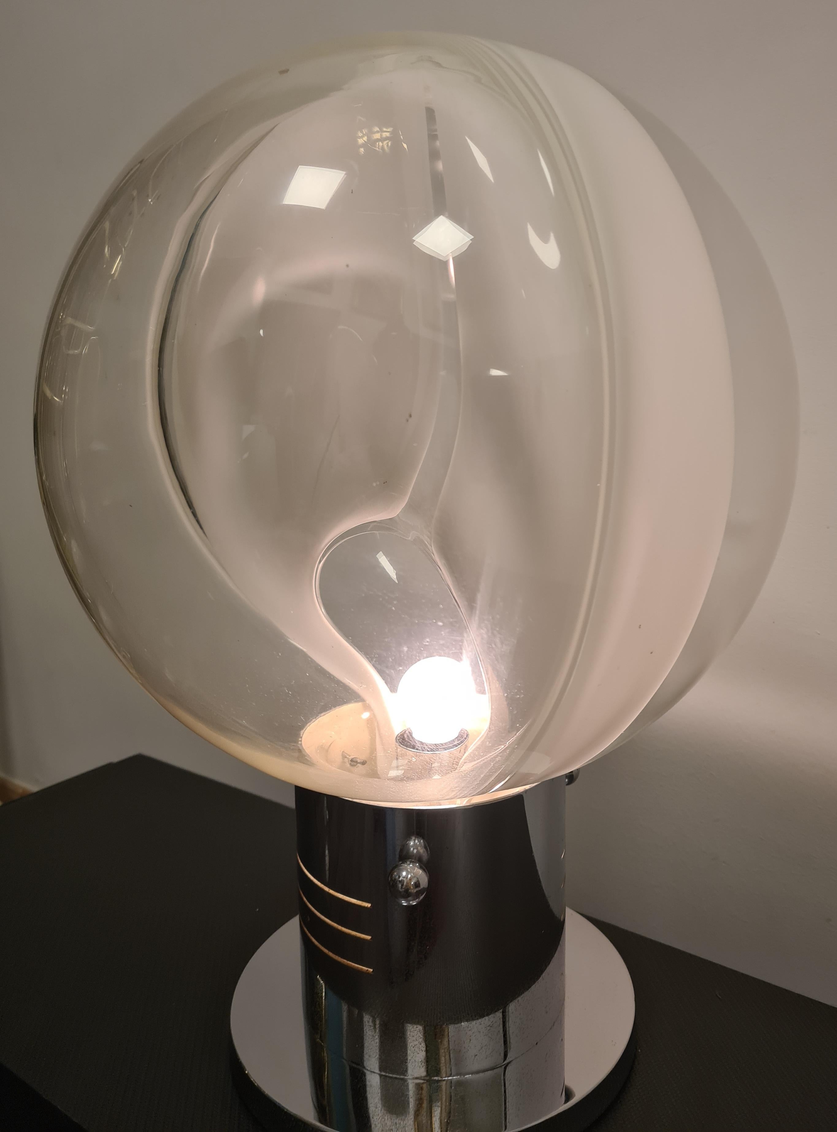 Metal Membrane series lamp by Toni Zuccheri for Venini For Sale