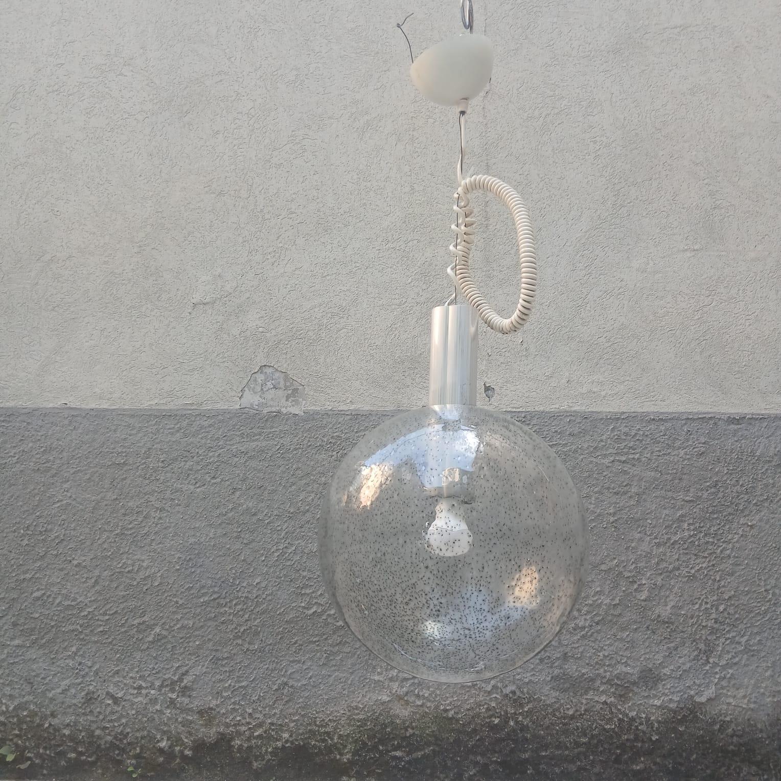 Tag: #Bilobo #AfraTobiaScarpa #Flos #LampadaSospensione #VetroBollicine #MidCentury #ItalianDesign #LampVintage #Lighting #ItalianLamp #DesignIcon

Sospensione di design “Sfera”, progettata da Afra e Tobia Scarpa per Flos negli anni ’60 (circa