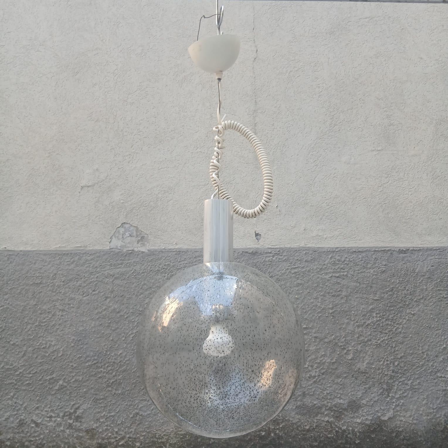 Lampada “Sfera” - Vetro Bollicine - Afra & Tobia Scarpa - Flos - Italia Anni ’60 in vendita 1