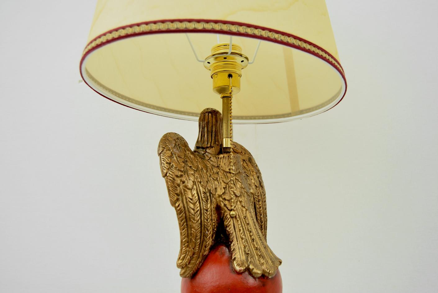 Gilt German lamp, 1940  For Sale