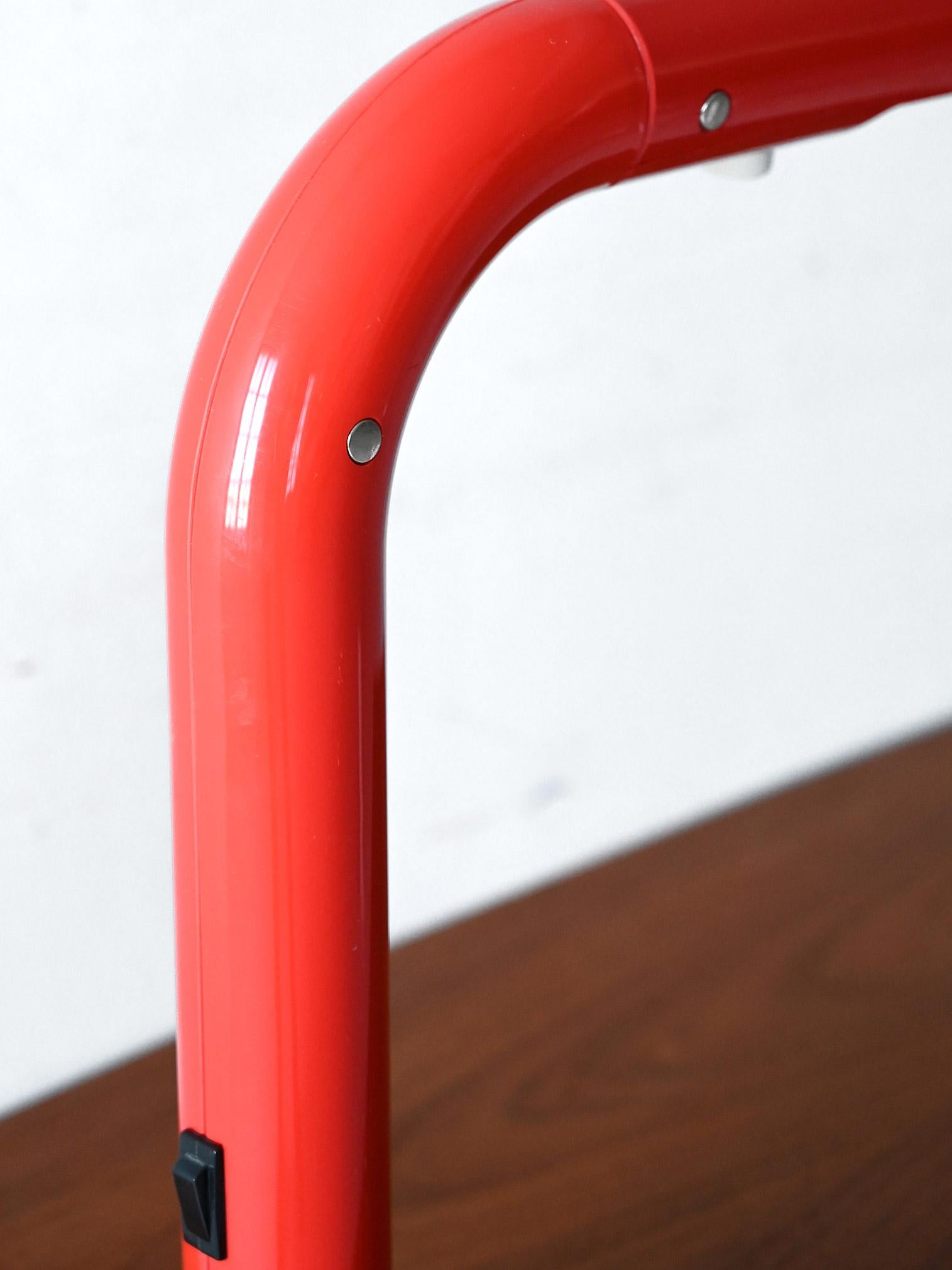 Swedish Red Tuben Lamp by Anders Pehrson