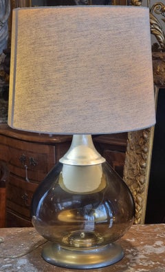 Glass metal lamp 1970