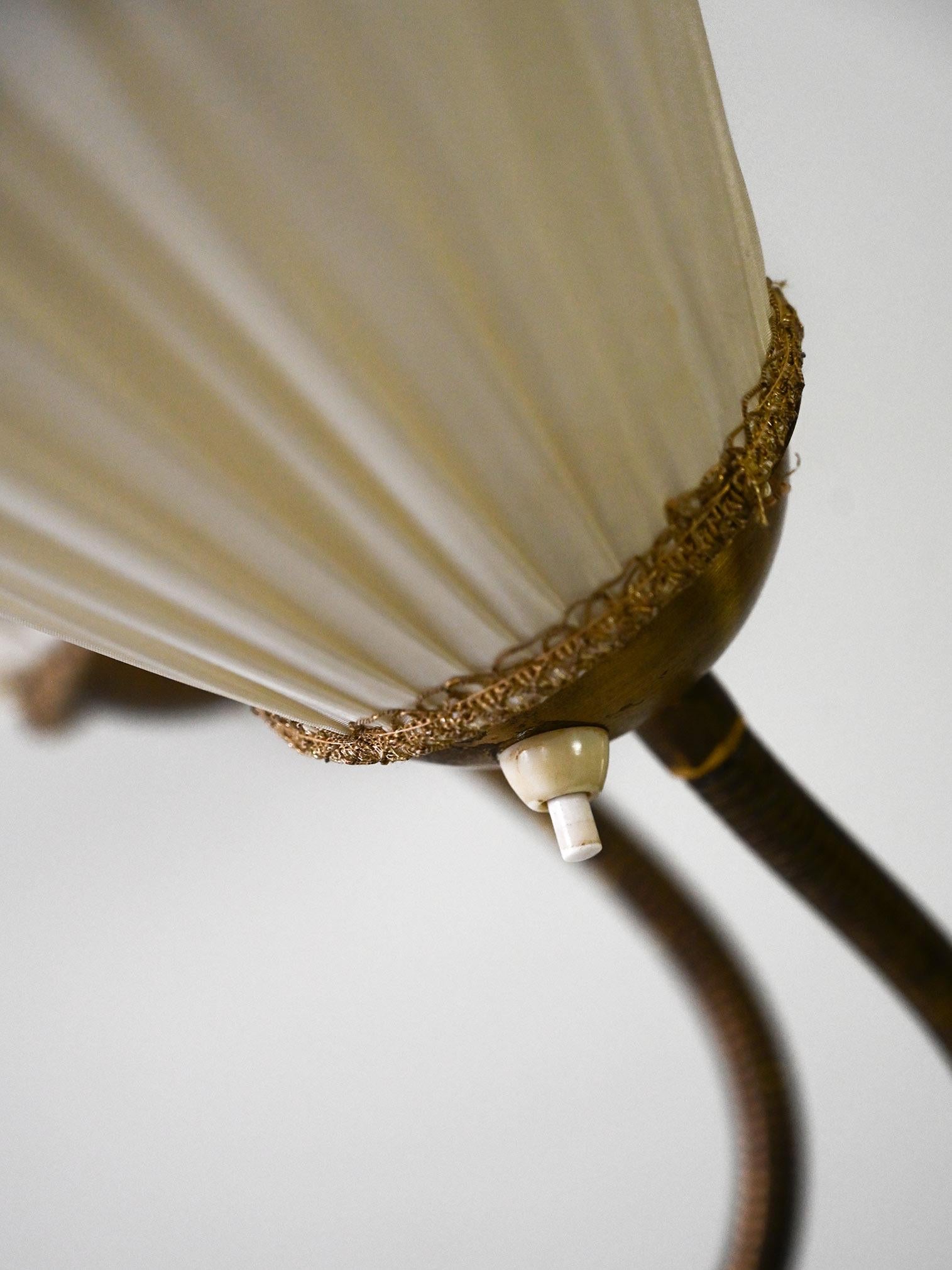 Mid-20th Century Lampe vintage à 3 têtes en vente