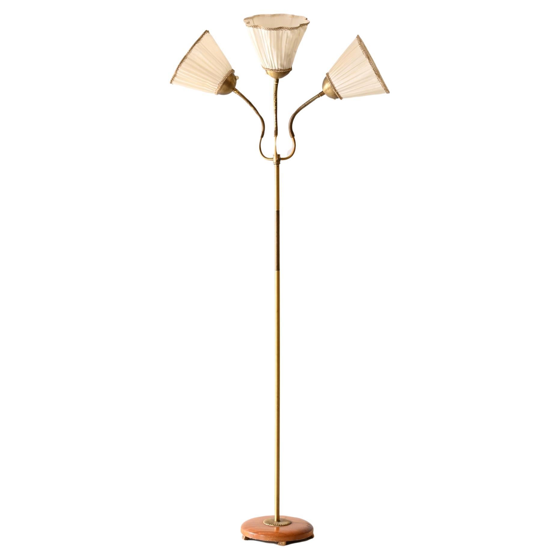 Lampe vintage à 3 têtes en vente