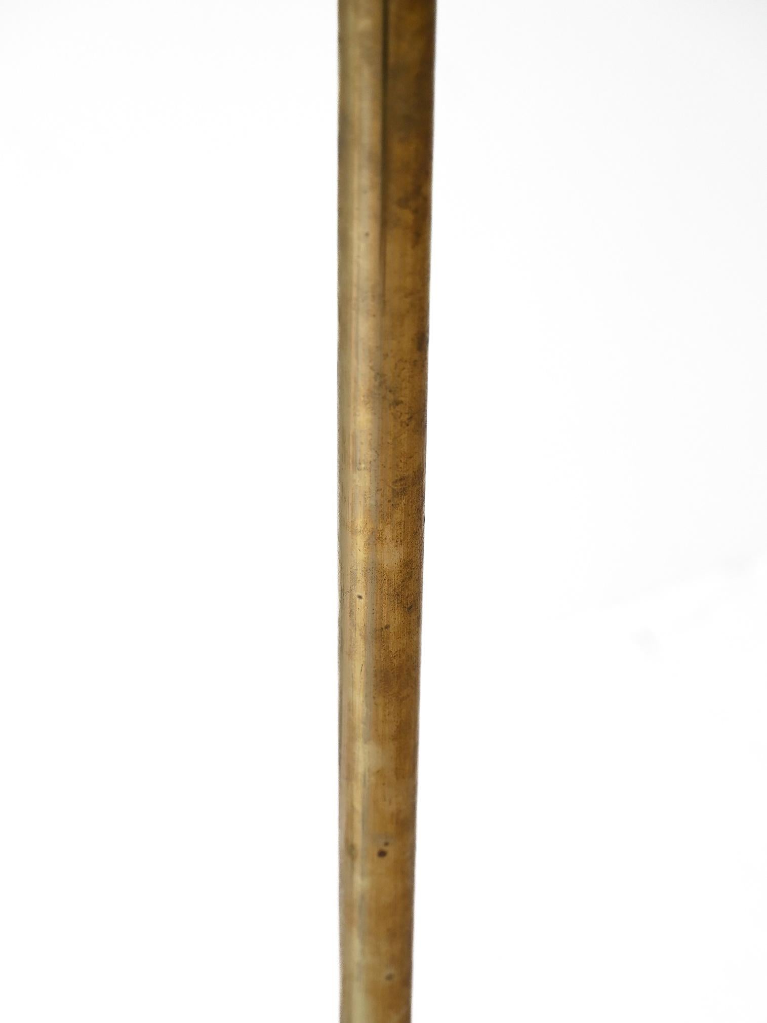 Mid-20th Century Lampe vintage avec abat-jour jaune en vente