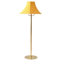 Vintage lamp with yellow lampshade