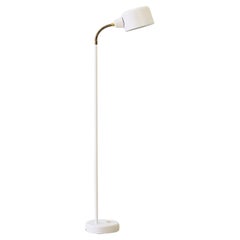 Vintage-Lampe aus weißem Metall