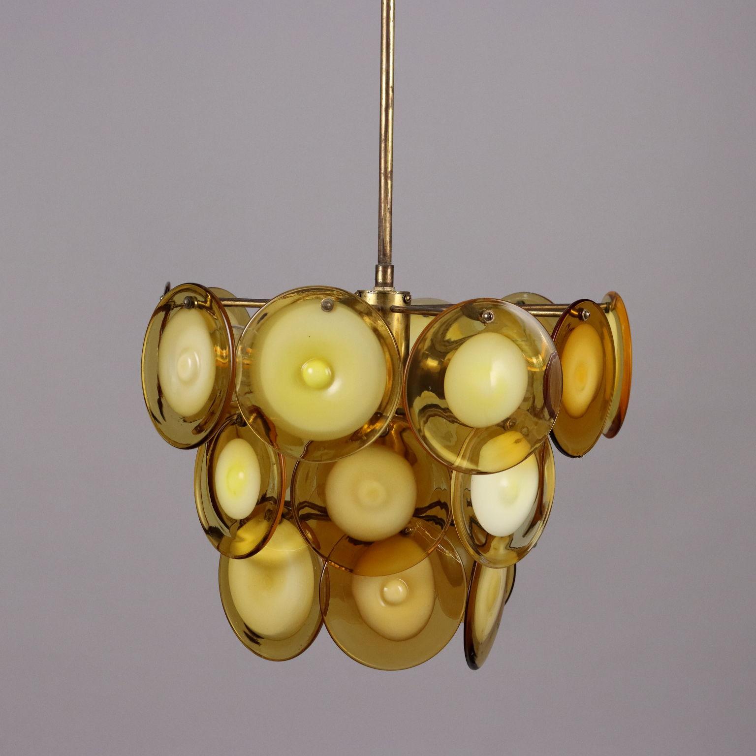 Brass Lampada Vistosi Anni 70 For Sale
