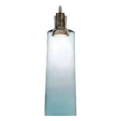 Lampada27, Pendant Handcrafted Muranese Glass, Aquamarine Smooth MUN by VG