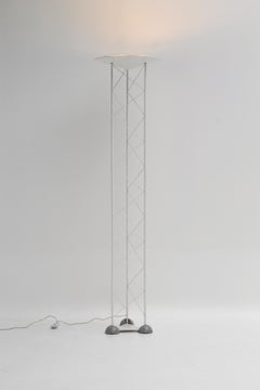 Lampadaire Alta Line blanc – Italie, années 1980