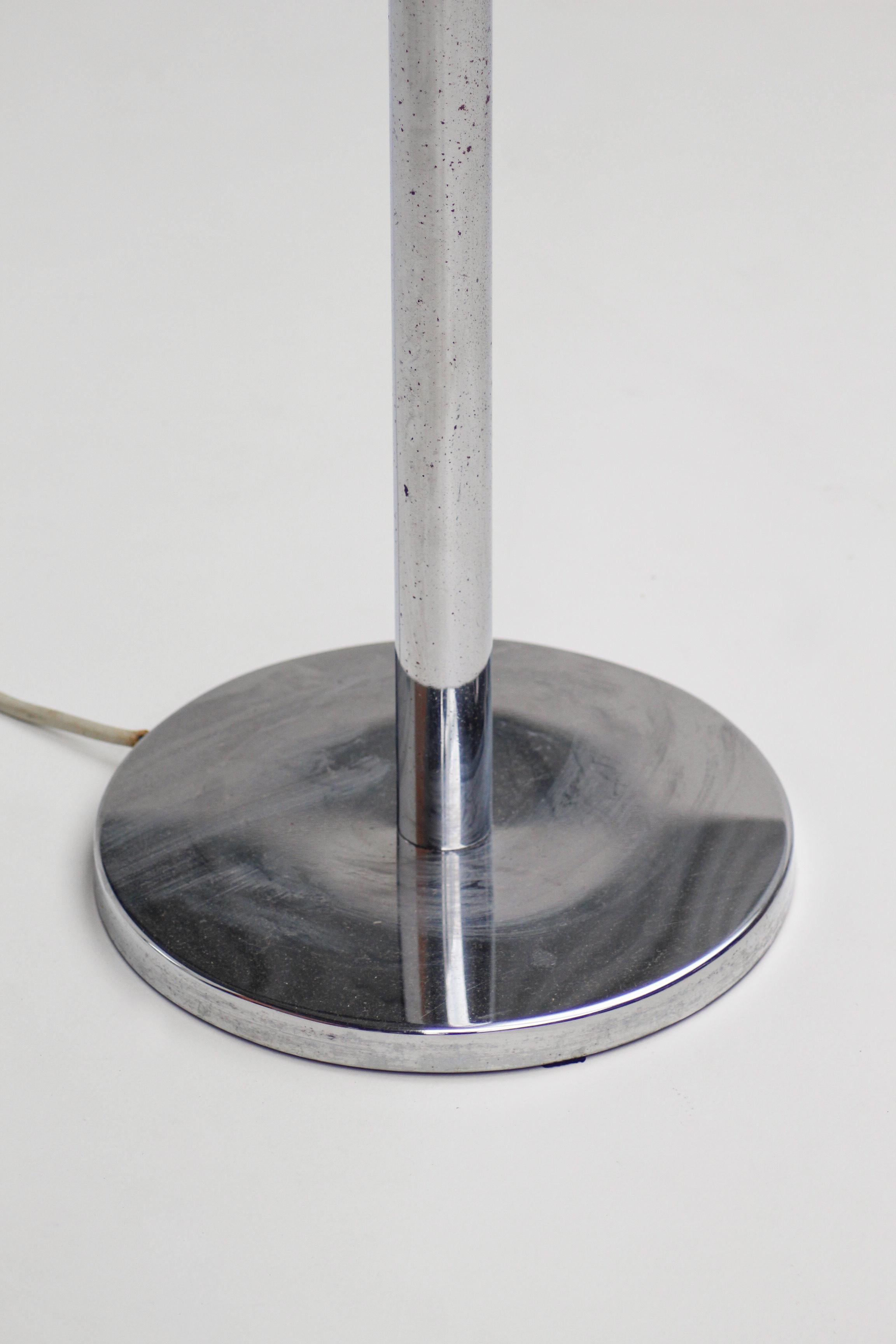 Verchromter Lampenkörper aus blauem Murano im Angebot 2