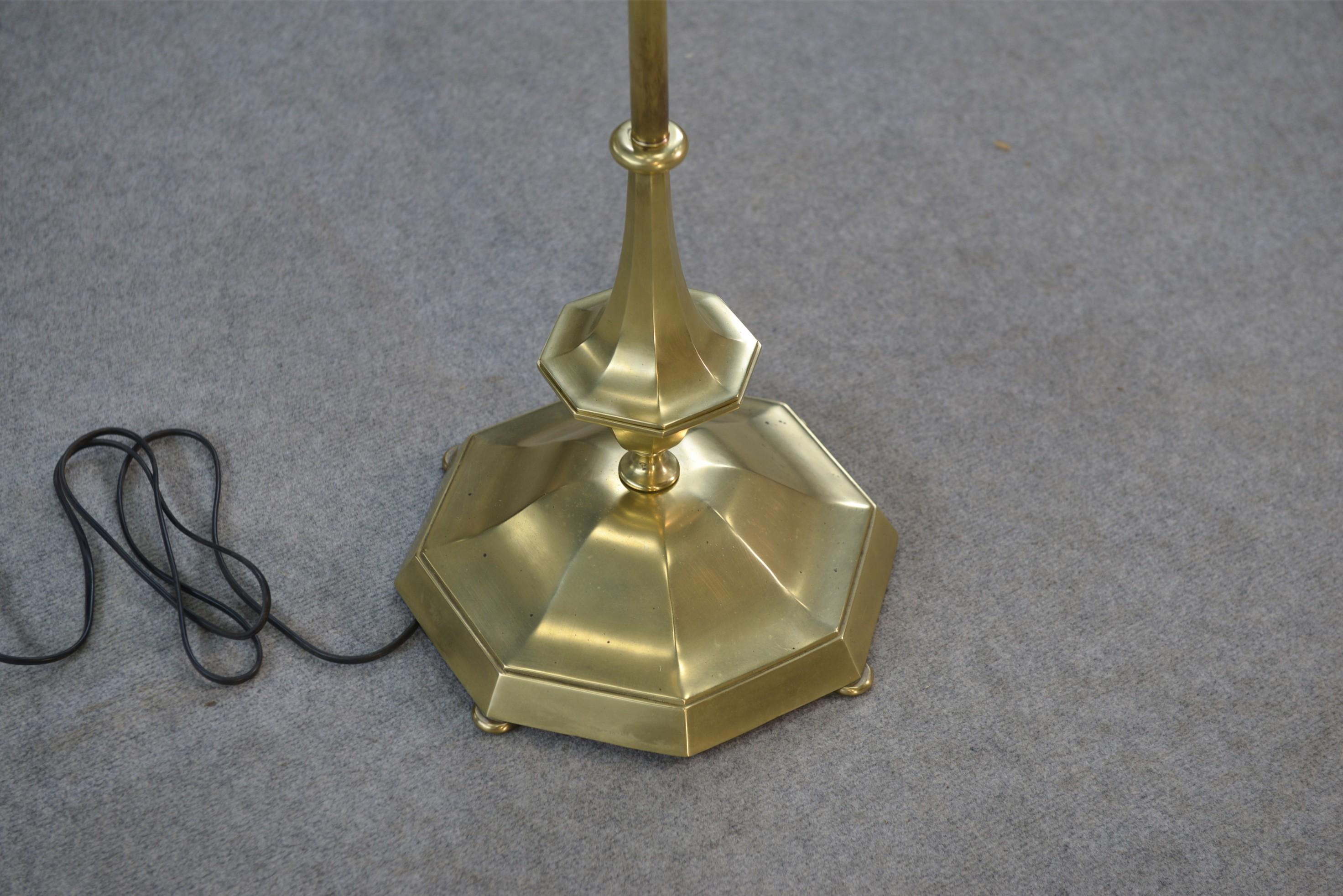 Lampada in laiton Art déco anni '30 in vendita 4