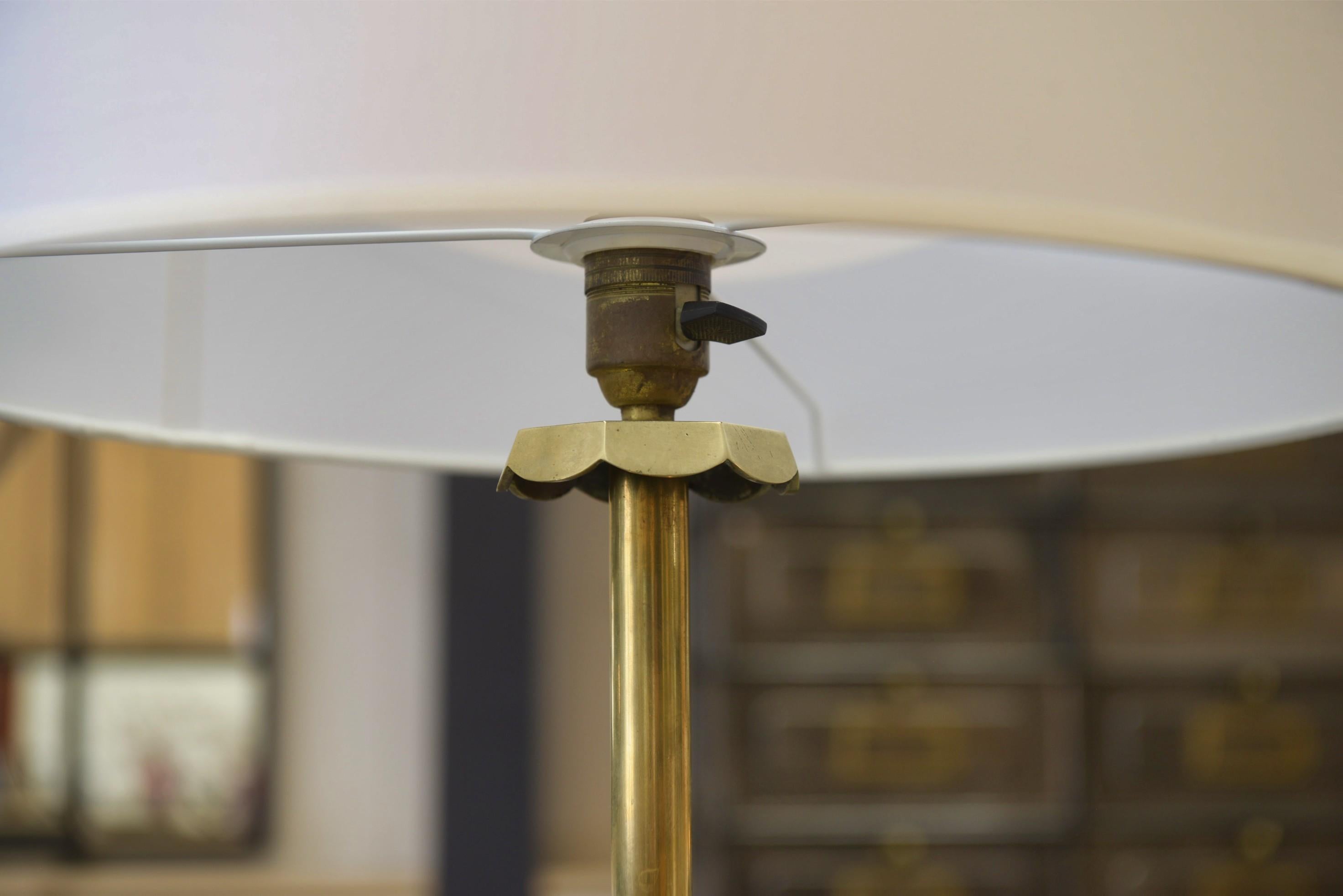 Francese Lampada in laiton Art déco anni '30 in vendita