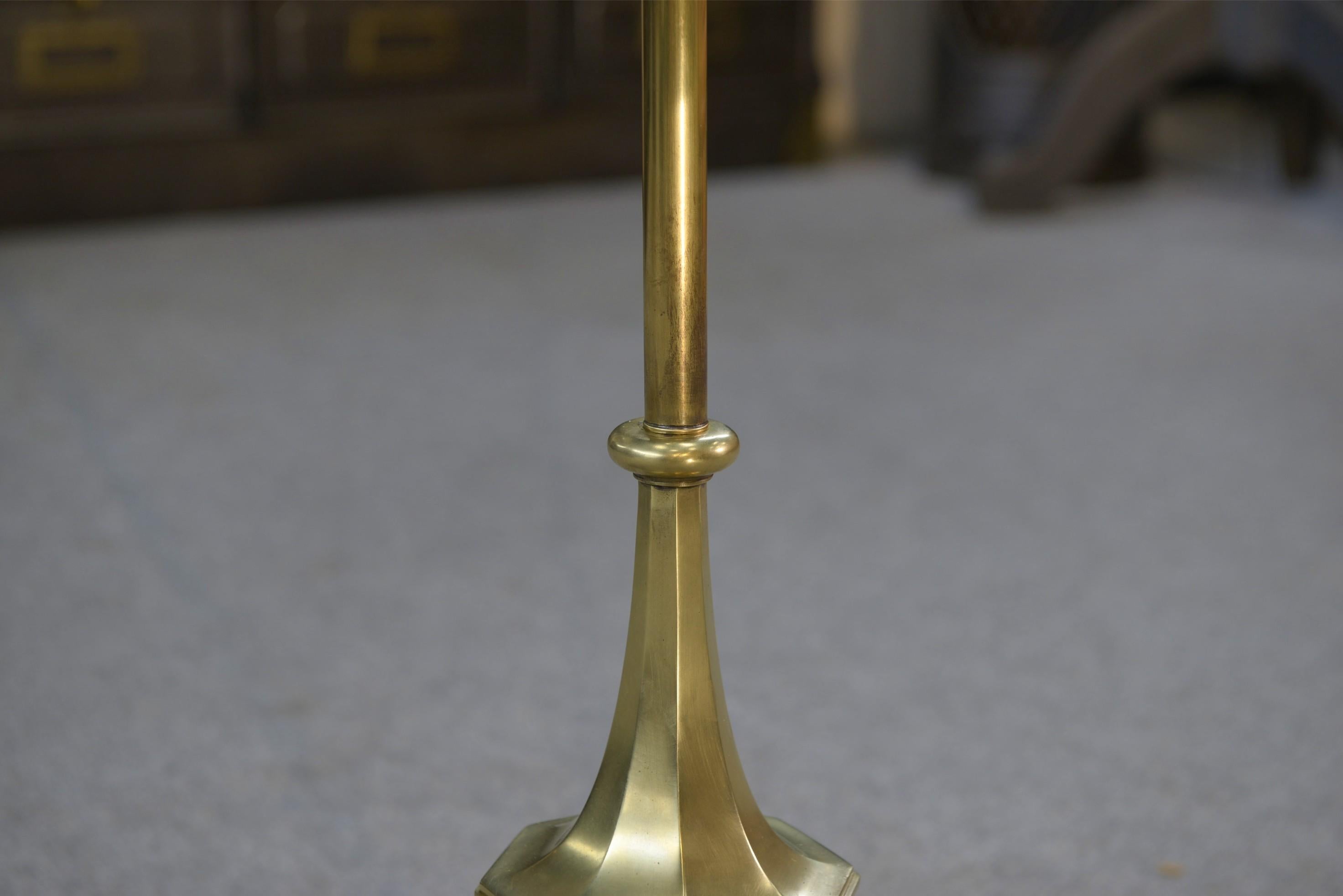 Lampada in laiton Art déco anni '30 in vendita 3
