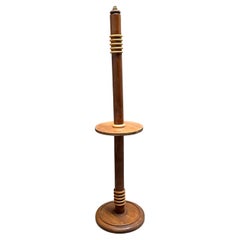 lampadaire français art deco en bois um 1940