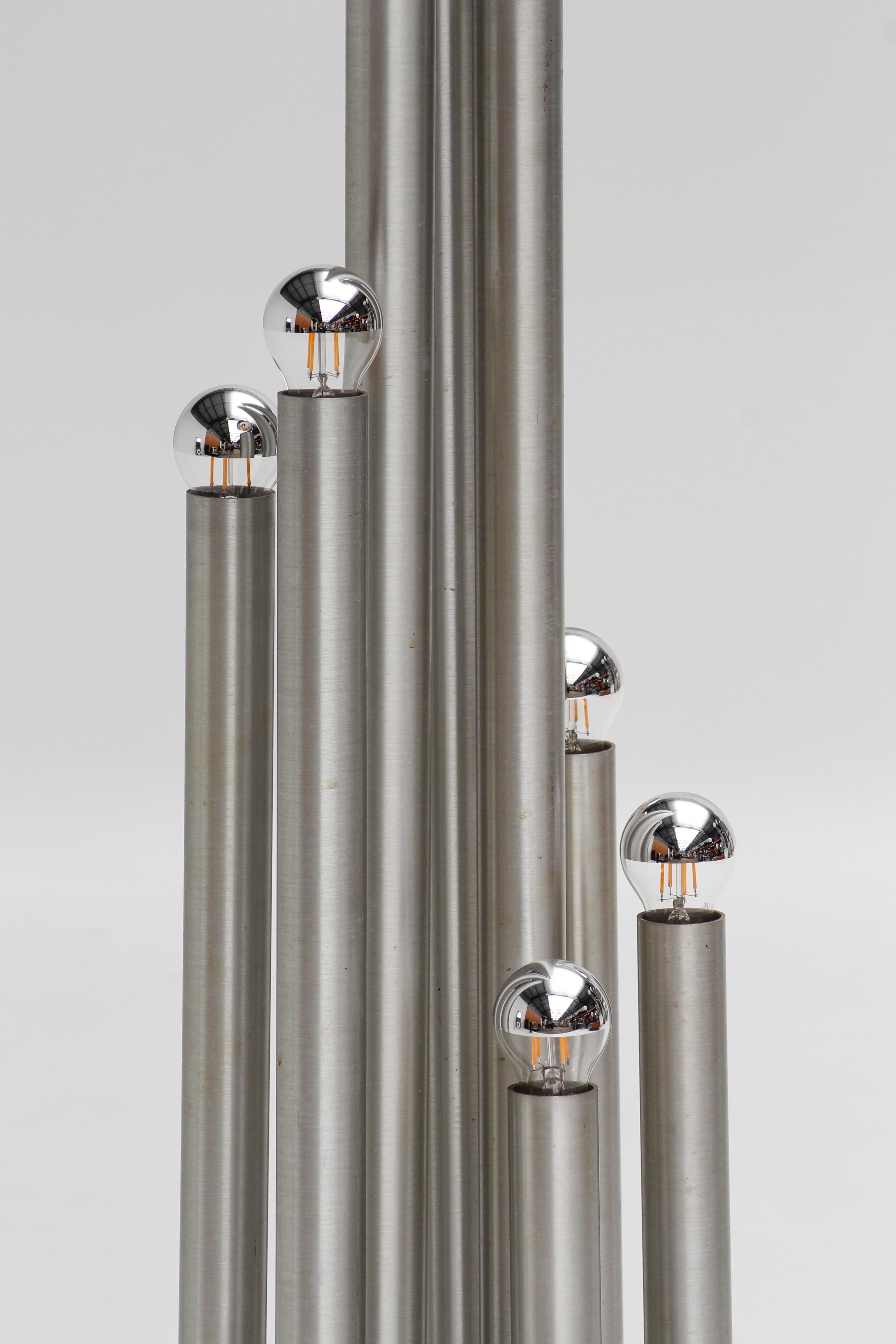 Italian Lampadaire Orgue par Gaetano Sciolari For Sale