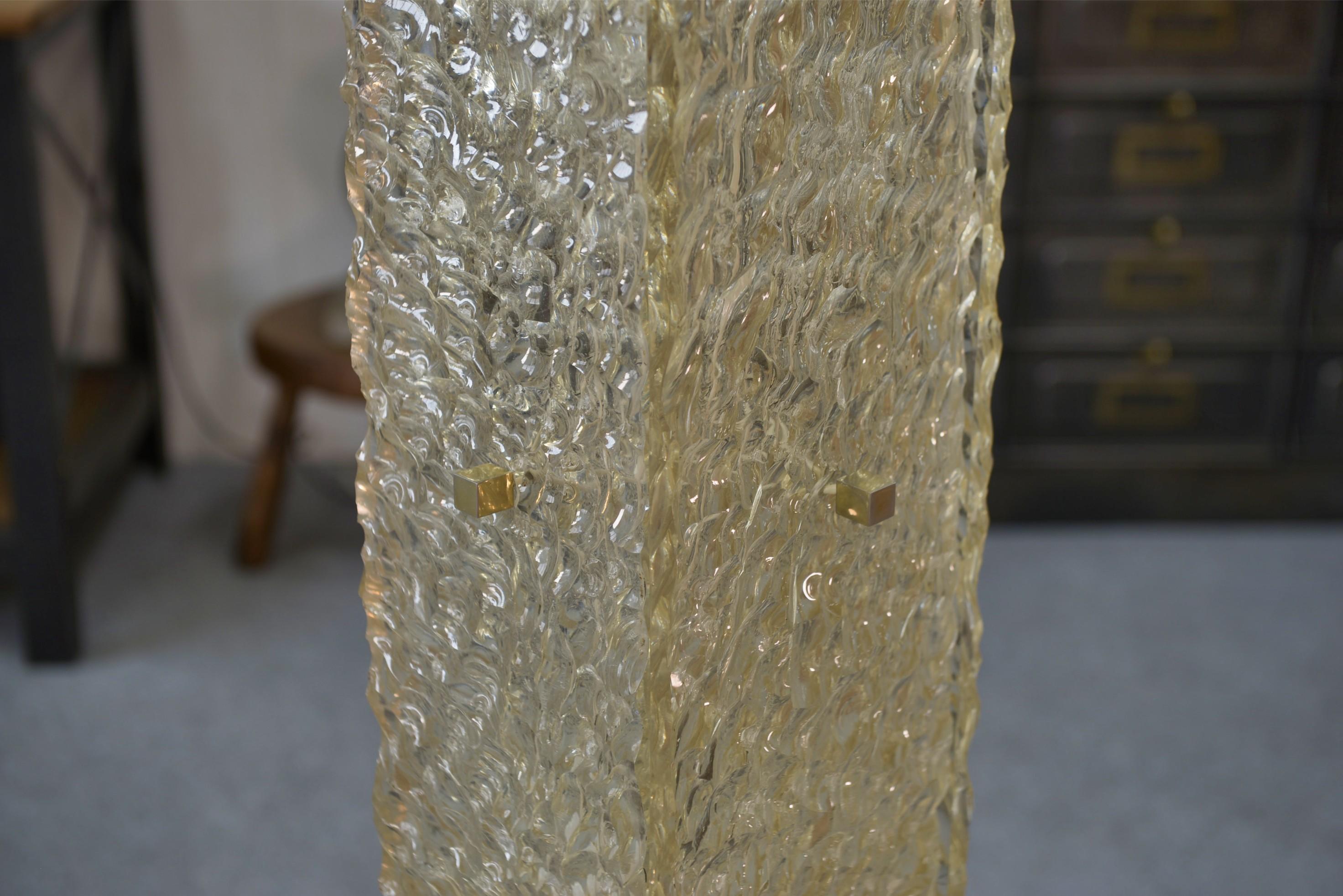 Lampadaire par Pierre Disderot pour Dallux résine et marbre 1960's en vente 3