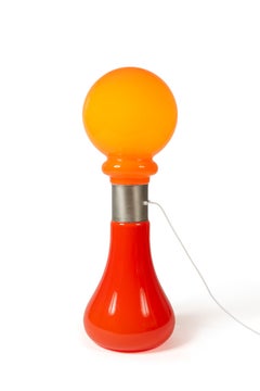 Lampada rossa "Birillo" di Carlo Nason per Mazzega, Italia, 1960