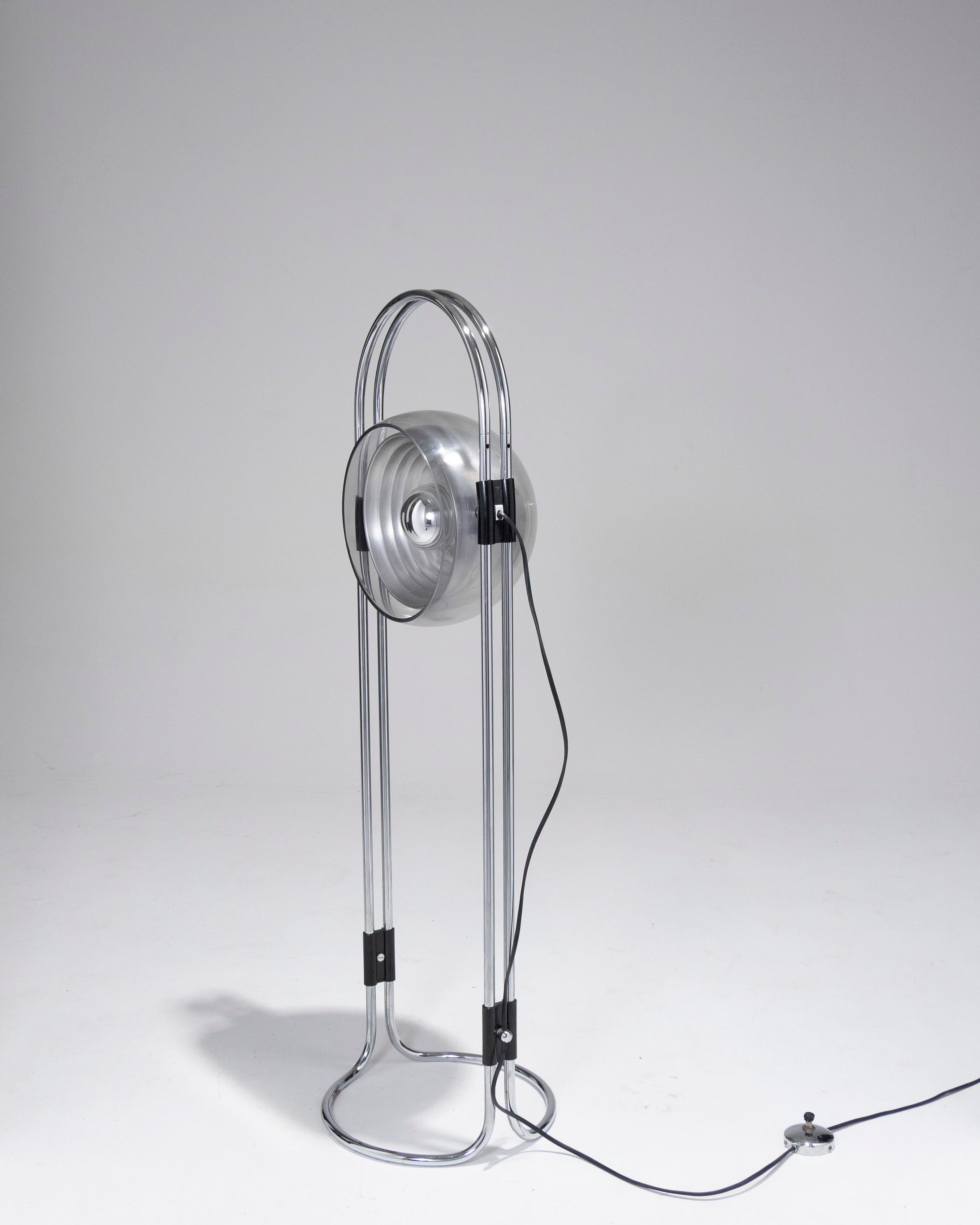 Lampadaire A Space, Andre Ricard, Metalarte, 1970 Bon état - En vente à PARIS, FR