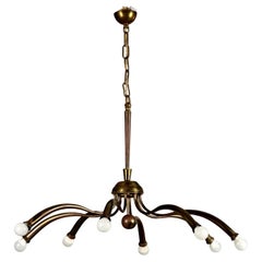 8-arm chandelier 1950s