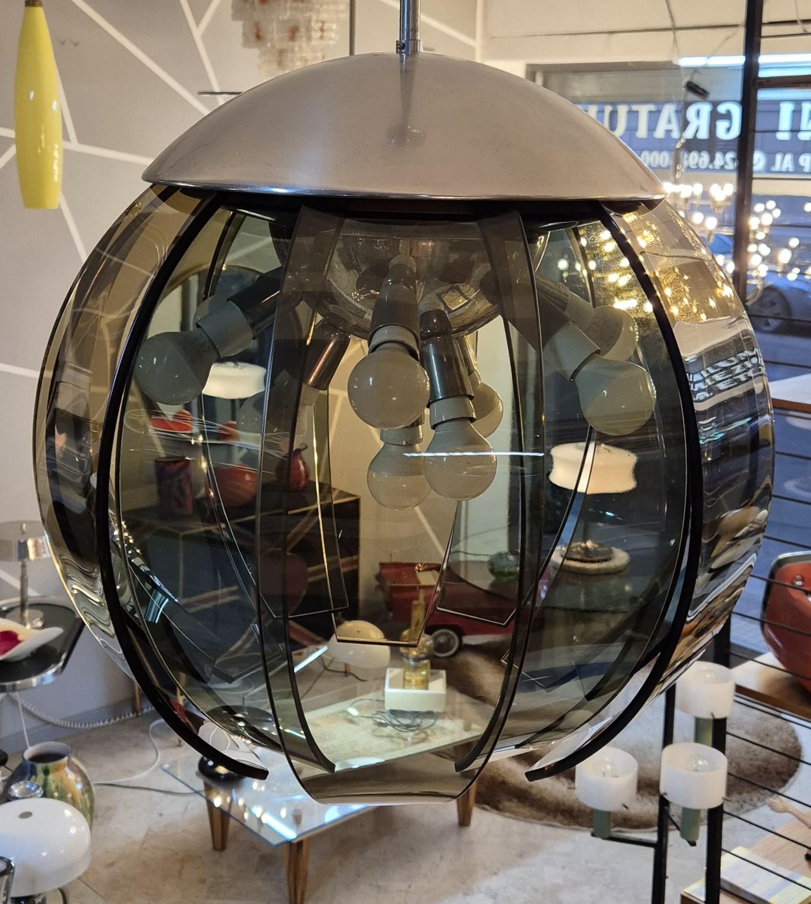 Sputnik Stilnovo Dome Chandelier For Sale 6