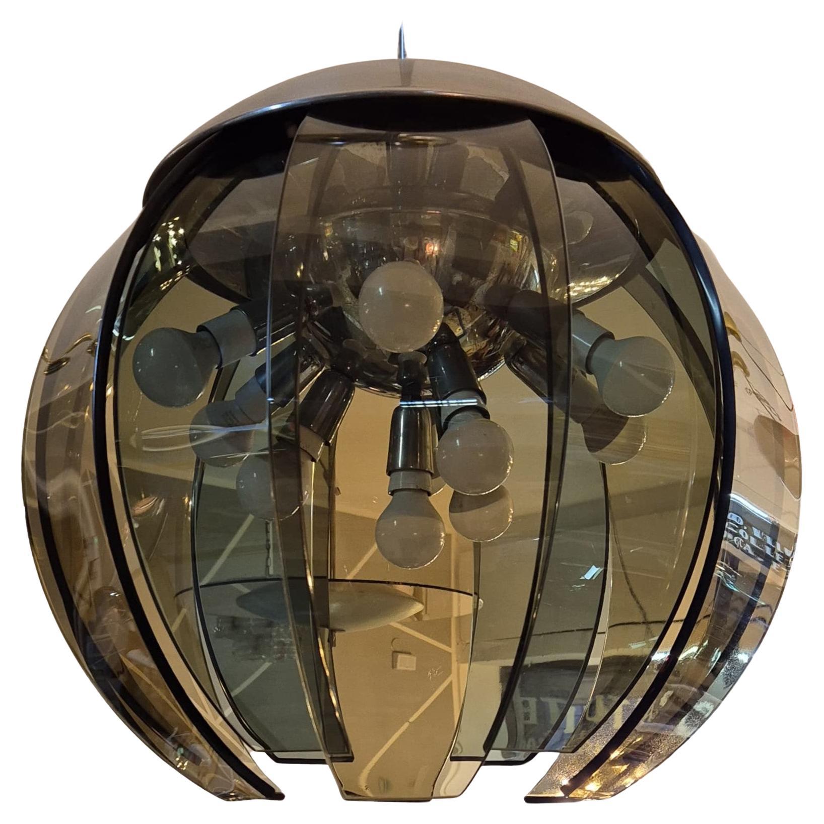 Lustre dôme Sputnik Stilnovo en vente