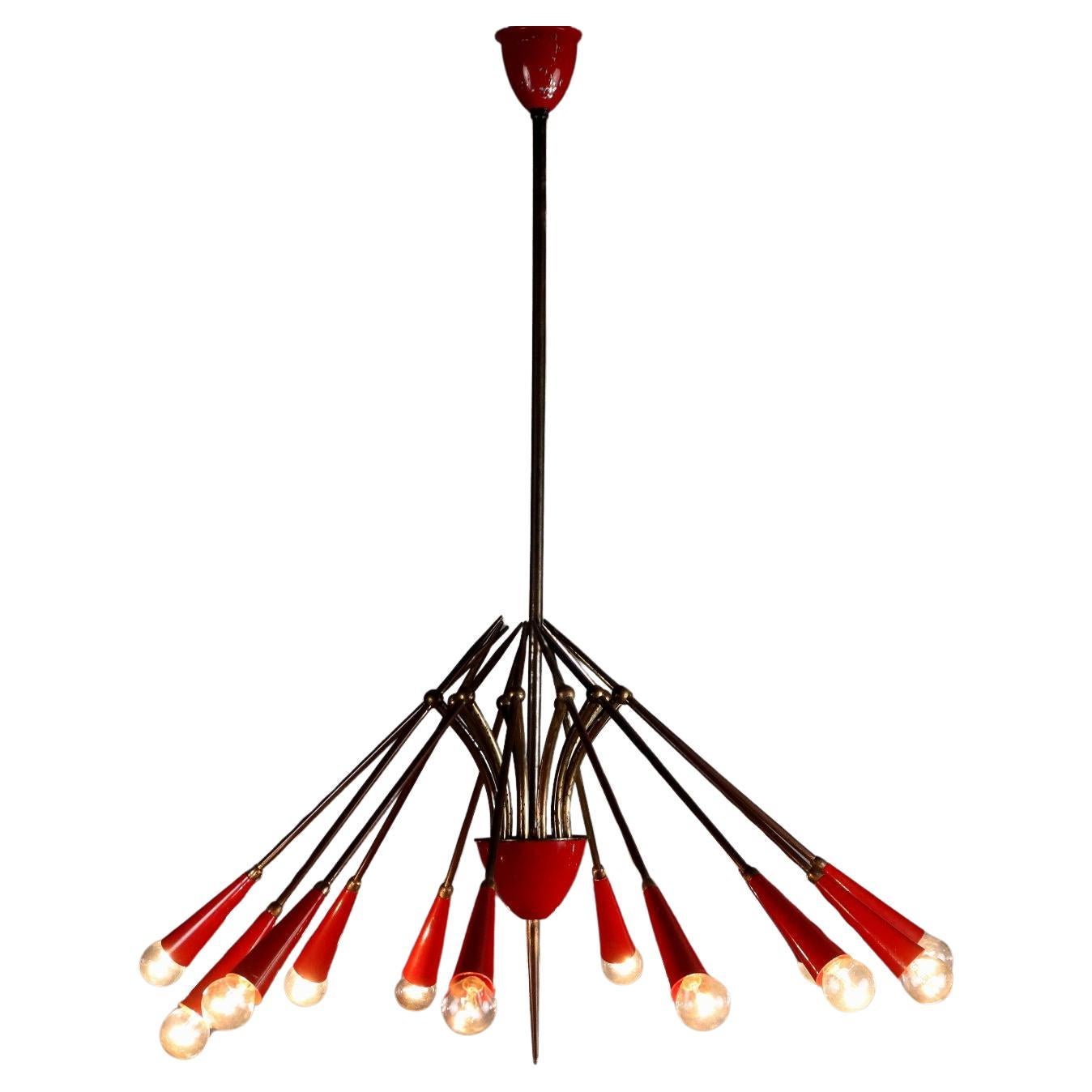 Fifties Twelve-Light Chandelier