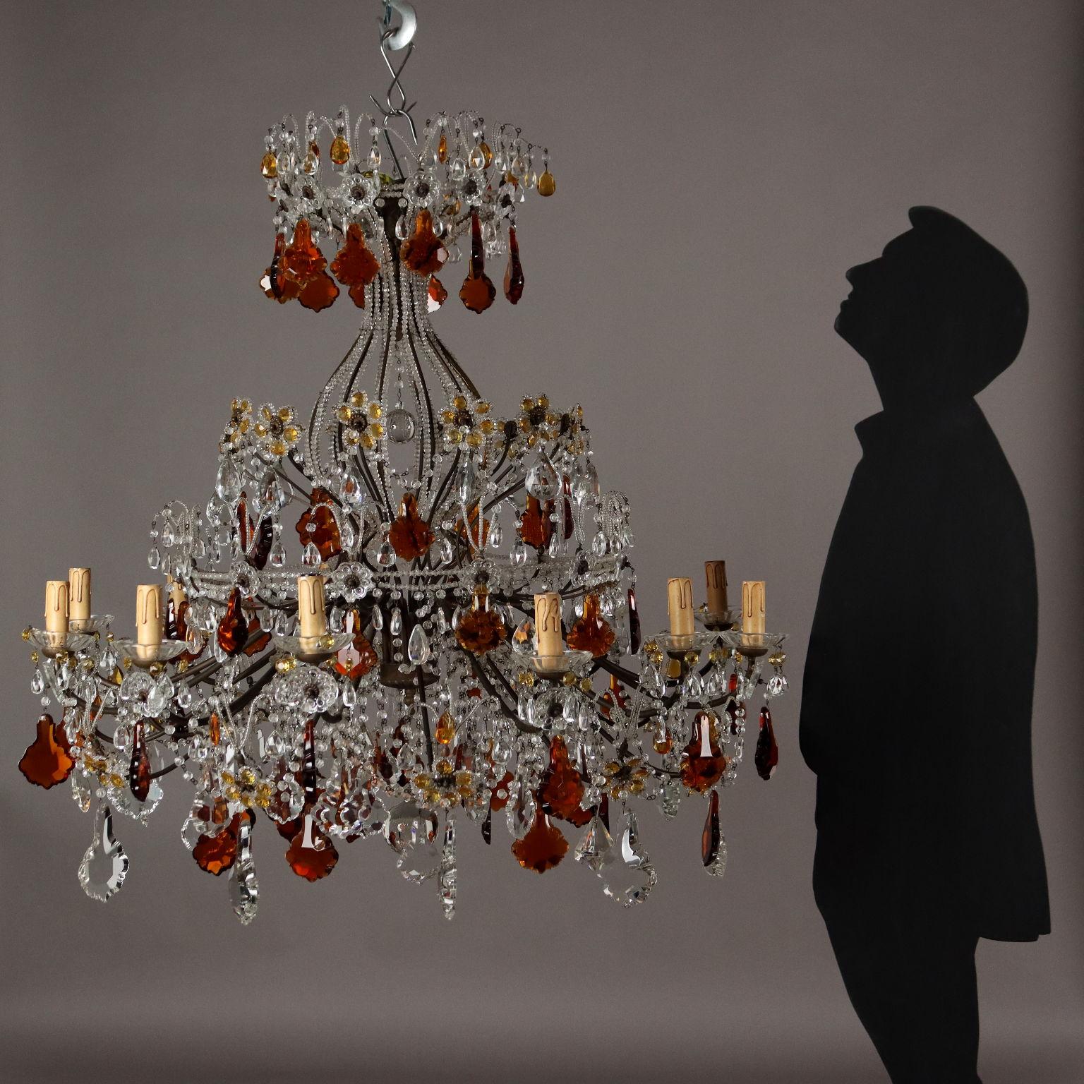 Other Twelve-Light Chandelier Italy Early 20th Century
