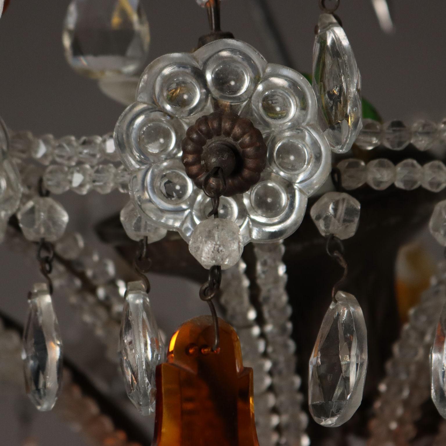 Twelve-Light Chandelier Italy Early 20th Century In Good Condition In Milano, IT