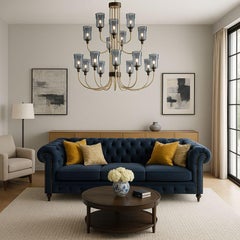 Jacaranda two-tier chandelier