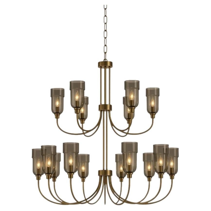 Jacaranda two-tier chandelier For Sale