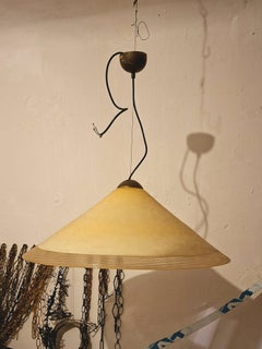 Seventies glass cone-shaped chandelier