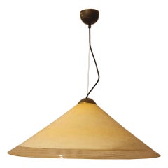 Seventies glass cone-shaped chandelier