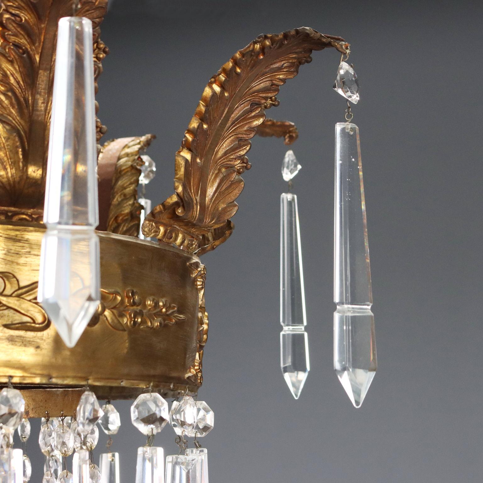 Lampadario a Mongolfiera Italia Ultimo Quarto XIX Secolo im Zustand „Relativ gut“ im Angebot in Milano, IT