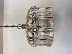 Pablo Venini 1960s style Murano 3-light pendant chandelier