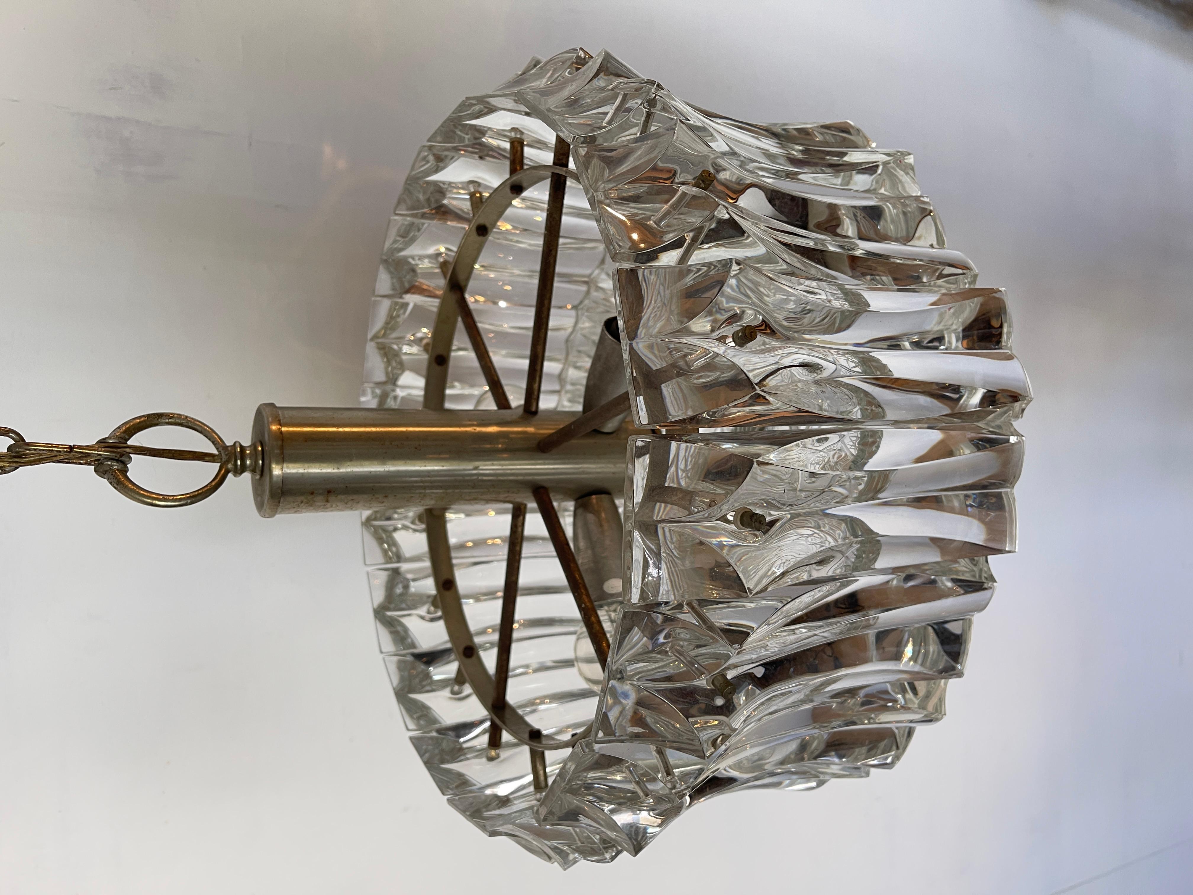 Lampadario a sospensione a 3 luce Murano stile Pablo Venini anni '60 In condizioni ottime in vendita a Cantù, IT
