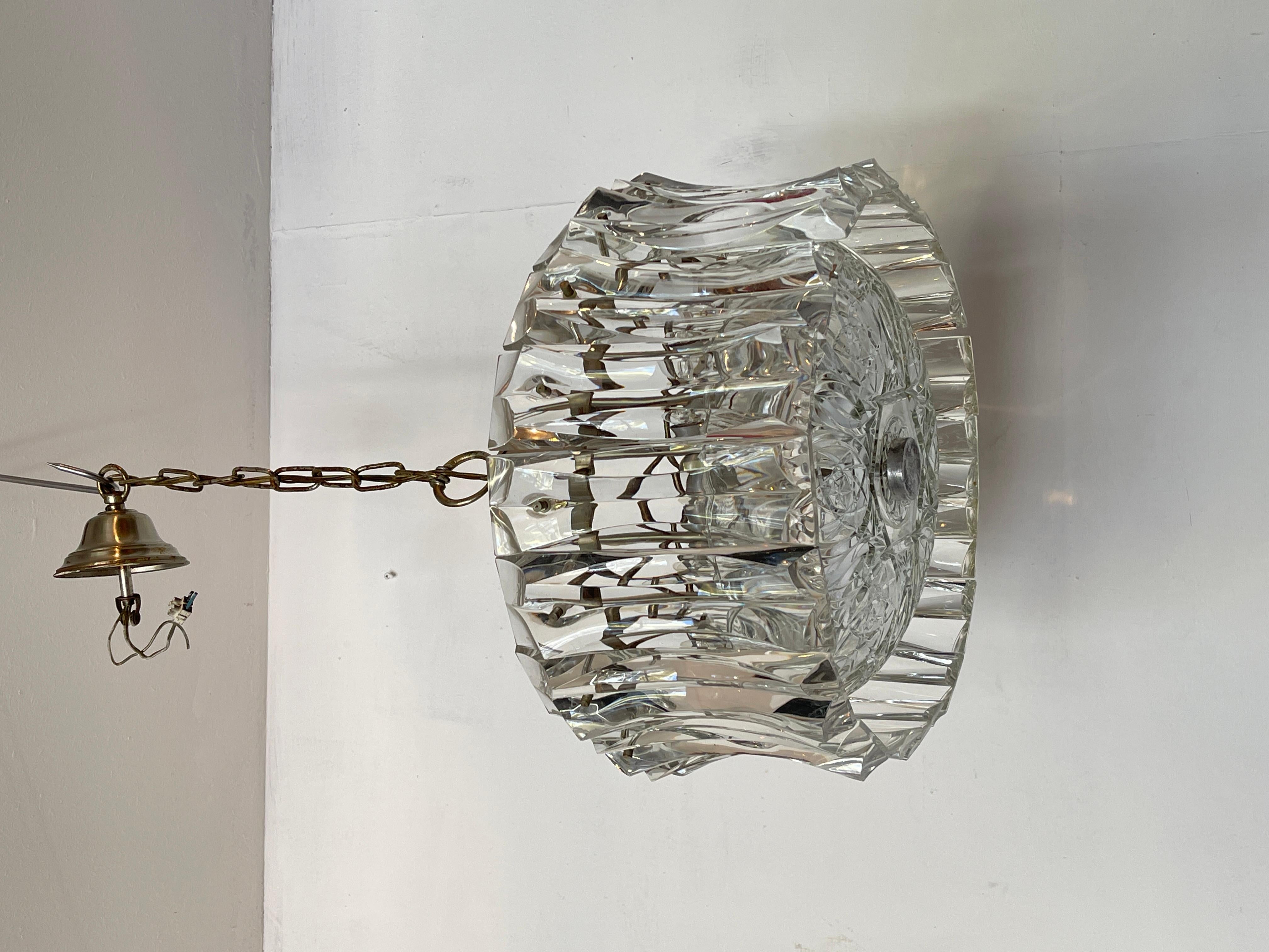 Lampadario a sospensione a 3 luce Murano stile Pablo Venini anni '60 in vendita 1