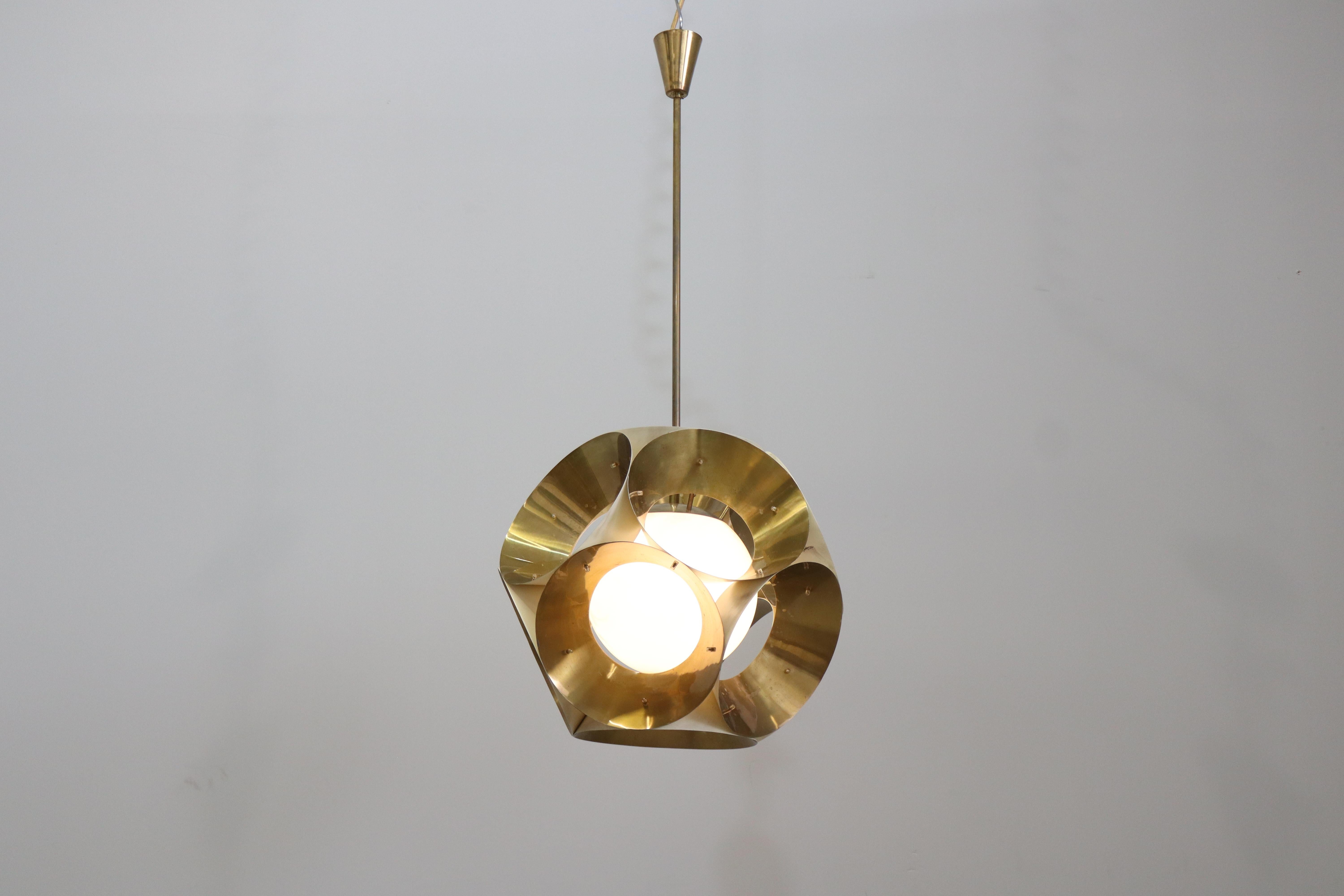 Lampadario a Sospensione Angelo Lelii Produzione Arredoluce 1963 Publicato (Italian) im Angebot