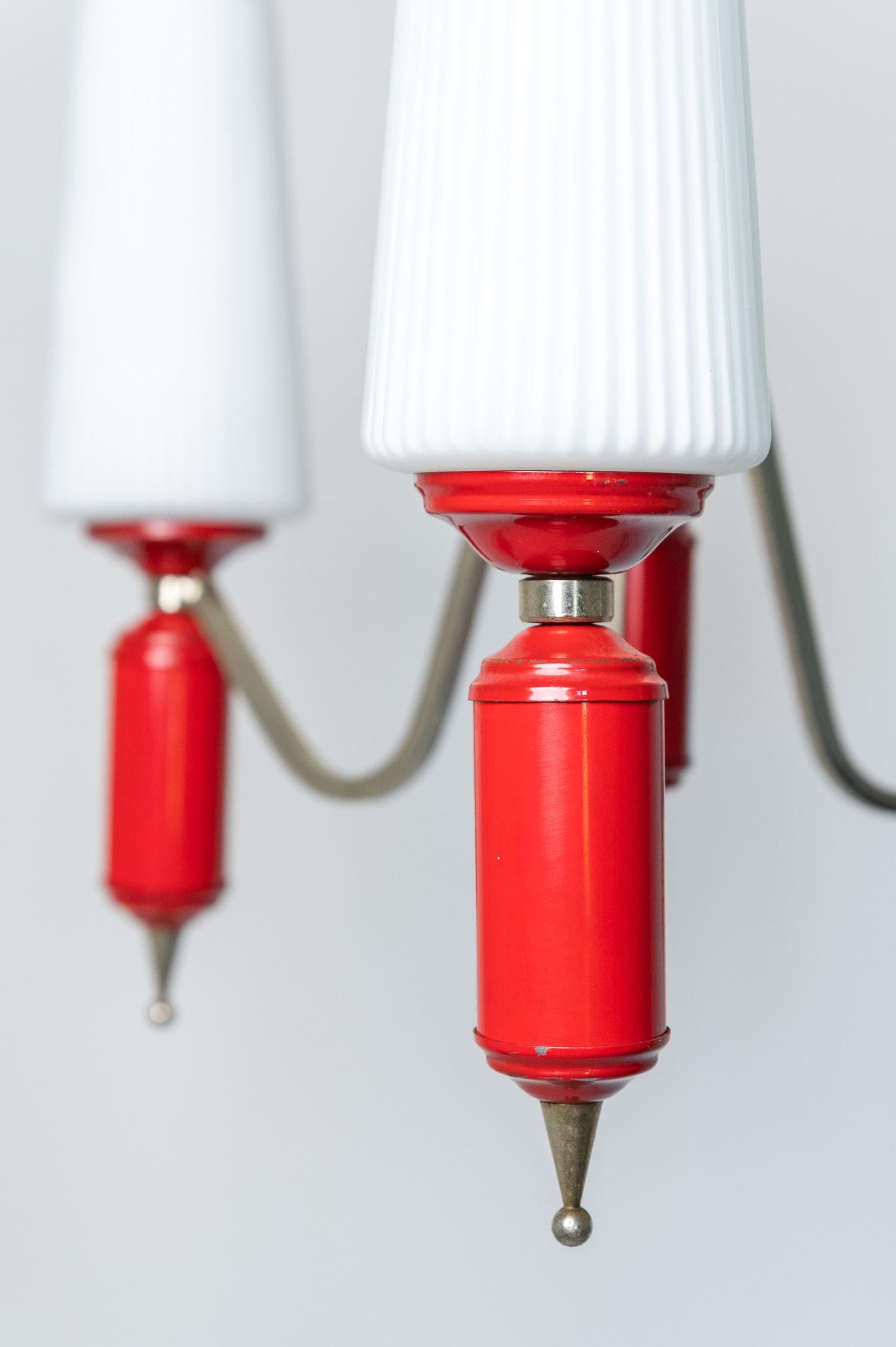 Laccato Lampadario a sospensione, Anni '50 in vendita