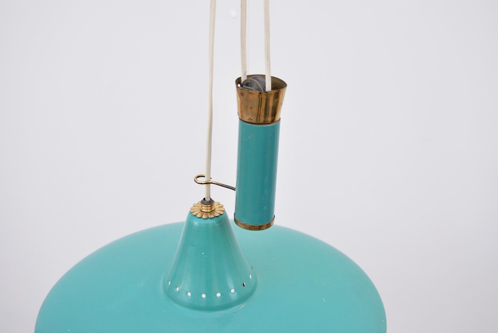 Mid-Century Modern 1950s Pendant Chandelier, Made in Italy  For Sale