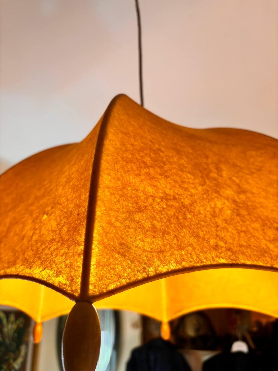 Italian Suspension chandelier inspired by cocoon xx century For Sale