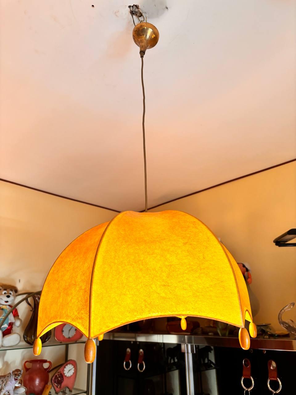 Suspension chandelier inspired by cocoon xx century In Good Condition For Sale In Palermo, IT