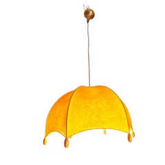 Lampadario a sospensione ispirato a cocoon xx secolo
