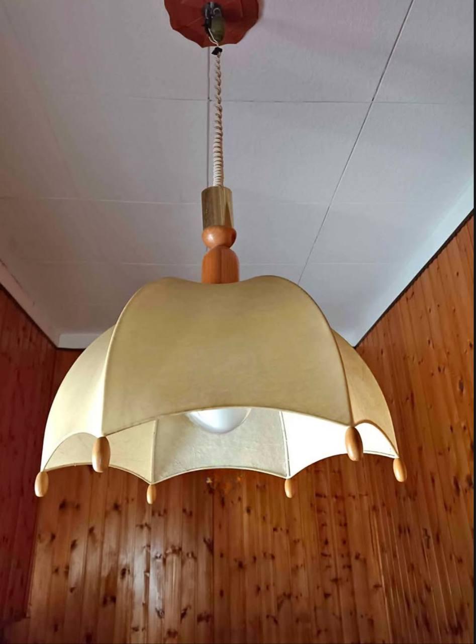 Suspension chandelier inspired by cocoon xx century For Sale 1