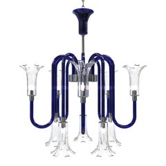 MICHELANGELO Suspension Chandelier - Murano Glass and 10 Lights